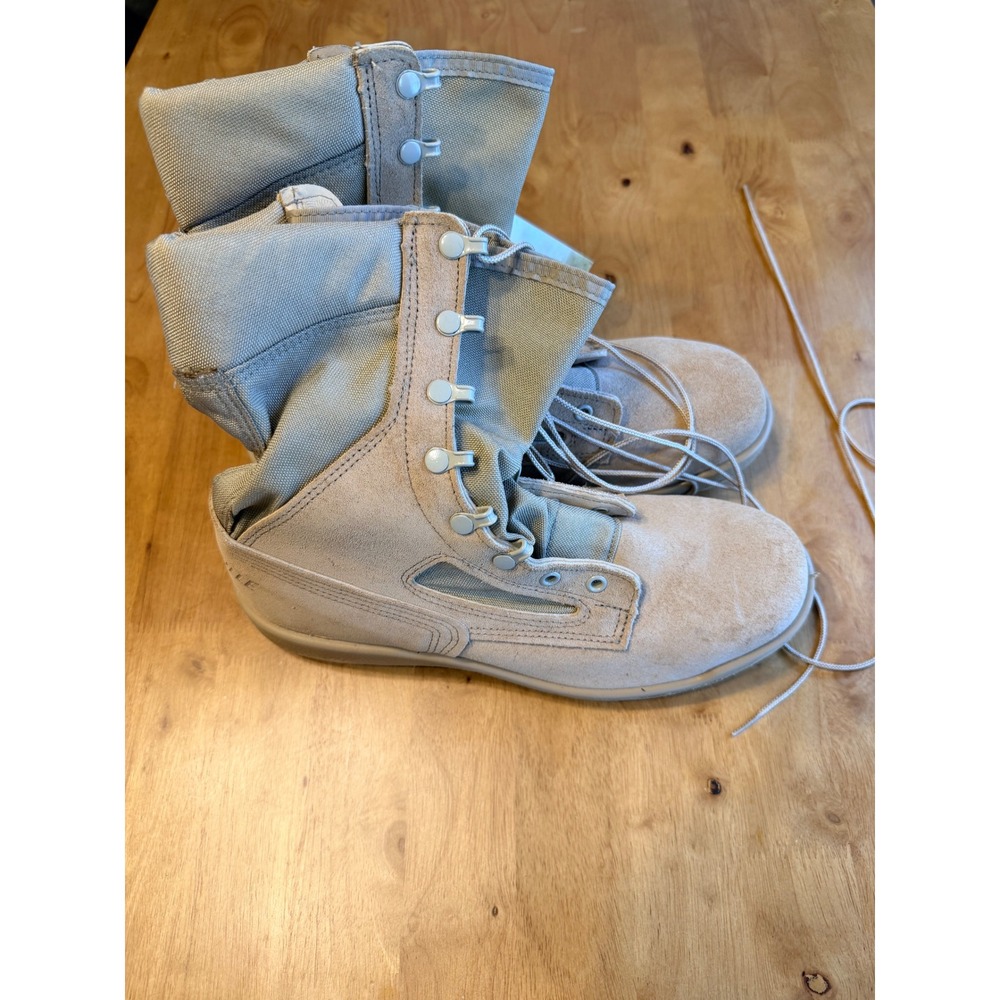 Belleville 300 DES ST Mens 8.5 R Steel Toe Flight Boots Tan Vibram USA Made